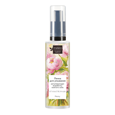 Пенка для умывания, регулирующая выработку кожного сала It`s matte foam Peony MiKo